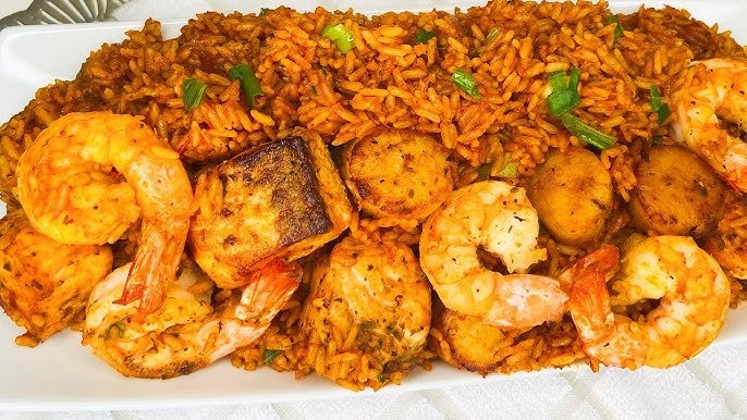 Fish and Shrimp Jollof Rice